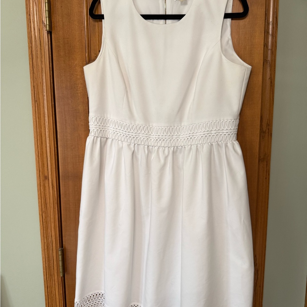 Calvin Klein White Fit & Flare Dress Size 14
